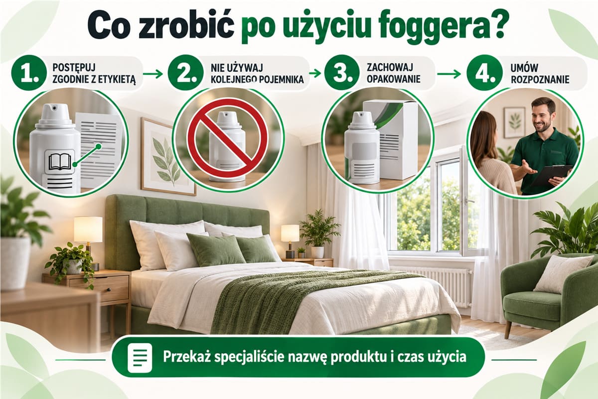 Co zrobić po użyciu foggera na pluskwy