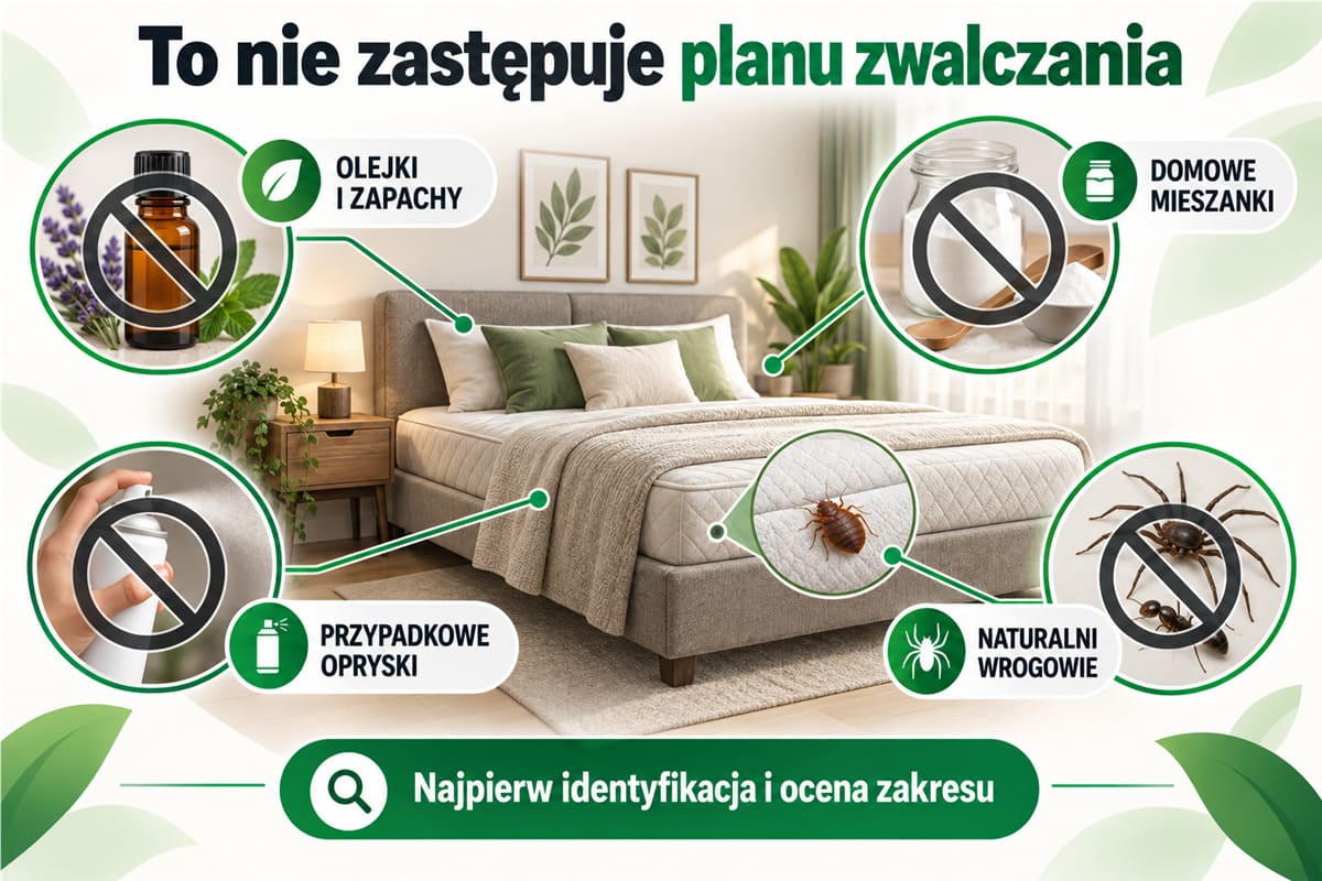 Czego nie traktować jako skutecznego rozwiązania problemu pluskiew